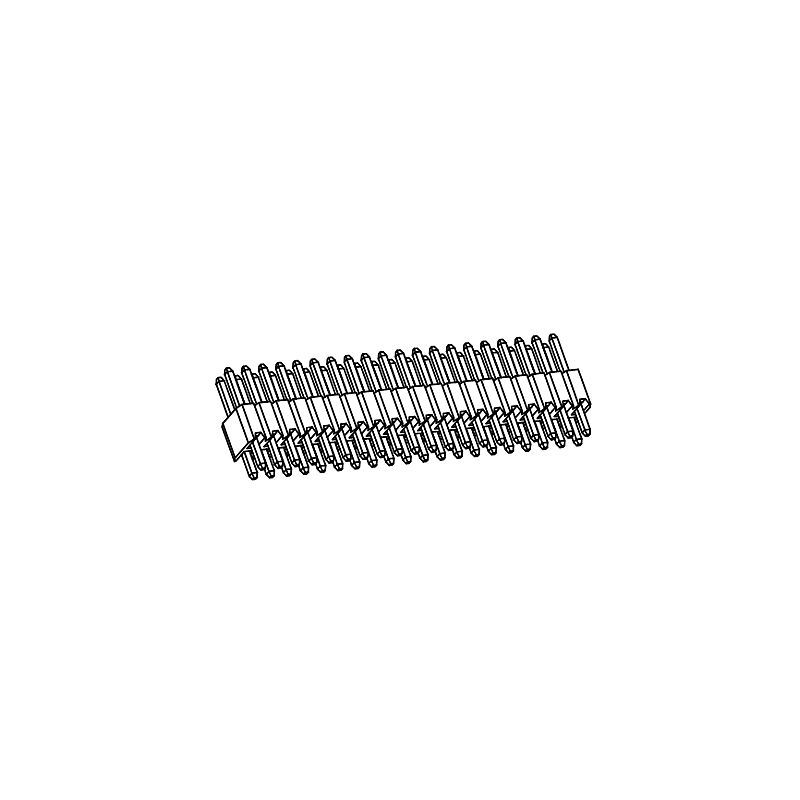 排针PH1.27mm双排180度系列